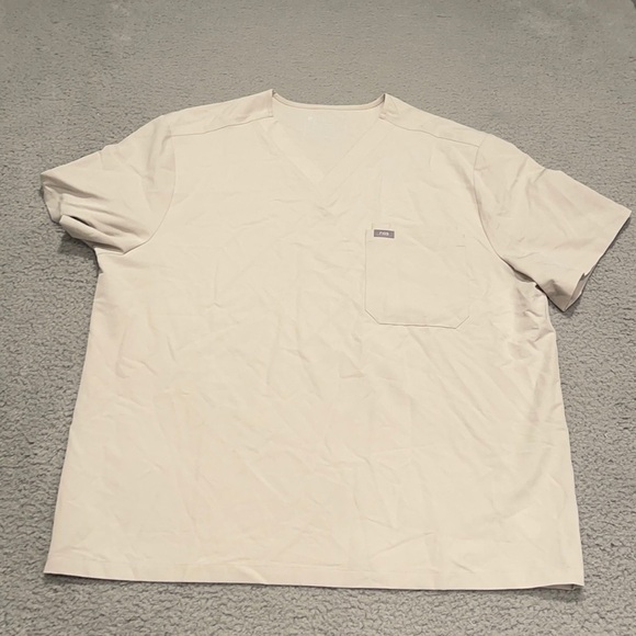 Figs scrubs single pocket size XXL color cream - Picture 1 of 7